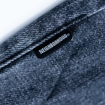 Neiborhood 寬鬆牛仔褲 黑8