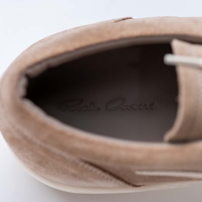 Rick Owens 主線 小牛皮 Vintage 麂皮低筒休閒鞋 淺棕色6