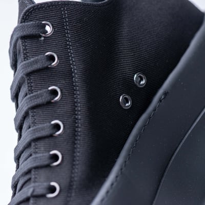 Rick Owens DRKSHDW Ramones Double Bumper 單寧厚底 全黑7