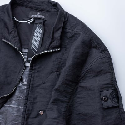 [ Stone Island Shadow Project ] 10322 OVERSHIRT DOUBLE FACE GRAPHICS 黑色4