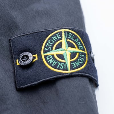 Stone Island 拉鍊襯衫外套 黑色9