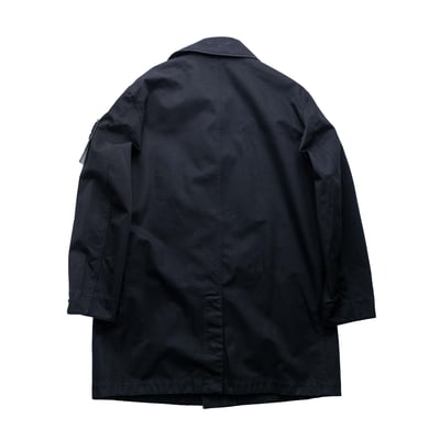 Stone Island Raso Gommato 3L 中長版大衣 黑2