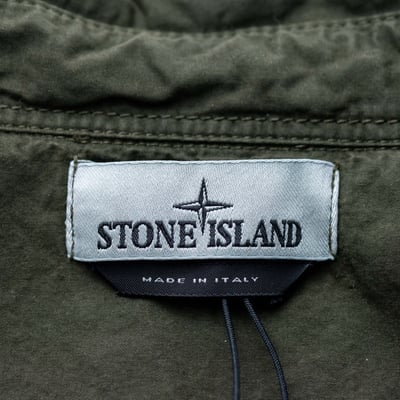 Stone Island 112WN 抗撕裂水洗工作襯衫 軍綠4