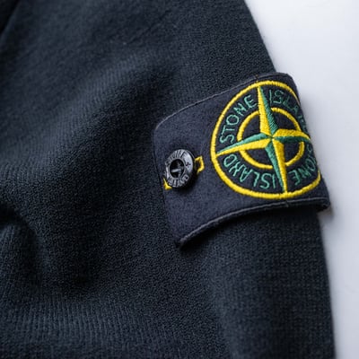 Stone islandRWS羊毛針織無帽外套 黑6