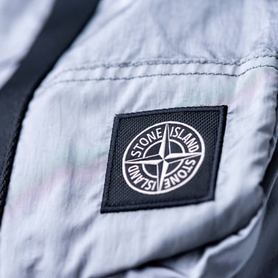 Stone Island 金屬尼龍羅盤托特包 灰6