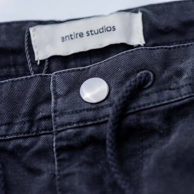ENTIRE STUDIOS 水洗工裝寬褲 黑6