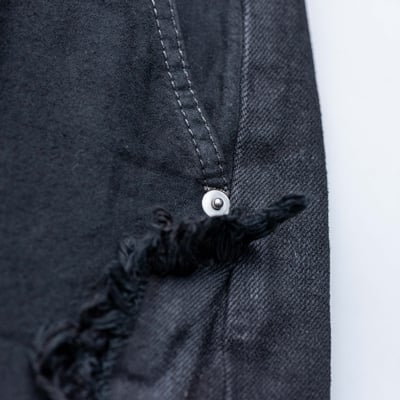 Rick Owens 主線 Joris 寬版牛仔褲 黑5