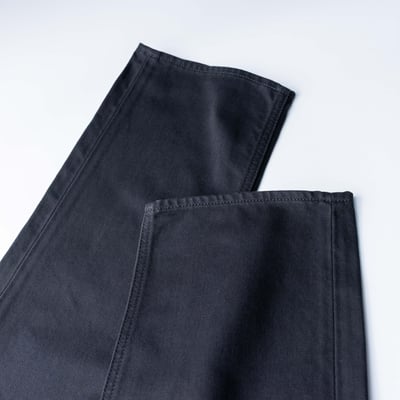 Stone Island 丹寧系列 標準直筒牛仔褲 黑8