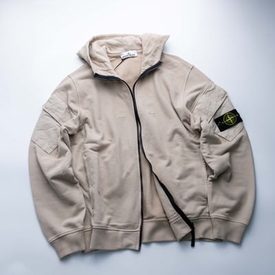 Stone Island 雙手臂口袋連帽拉鍊外套 沙漠色3