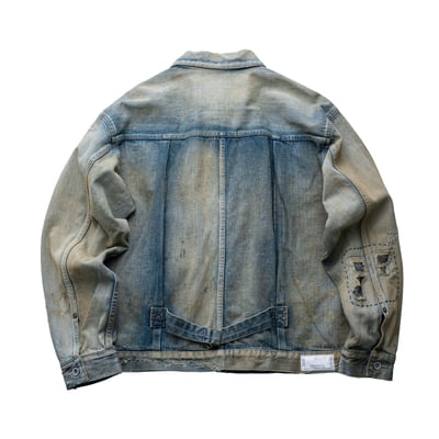 Neighborhood Type-1 破壞丹寧外套 水洗藍2