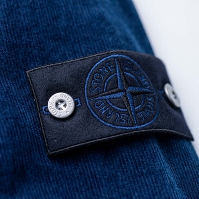 Stone Island 丹寧燈芯絨襯衫 藍6