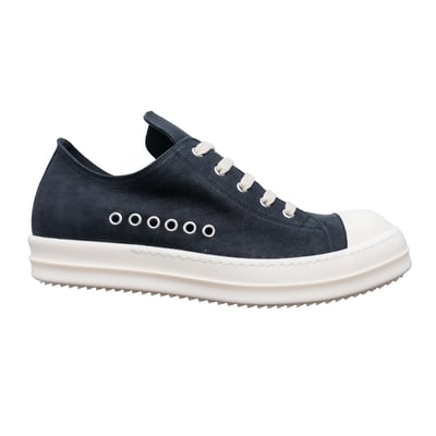 Rick Owens Temple Ramones 主線小牛皮低筒 黑2