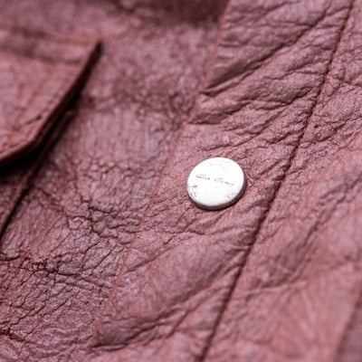 Rick Owens 主線 做舊破壞拼接皮外套 棕色6