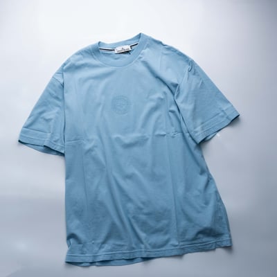 Stone Island 有機棉短袖 塵藍色3