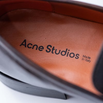 Acne Studios Boafer 皮革樂福鞋 棕8