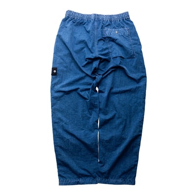 Stone Island 丹寧系列 空芯纖維尼龍寬褲 靛色2