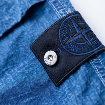 Stone Island 丹寧系列 空芯纖維尼龍寬褲 靛色6
