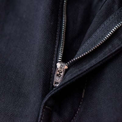 Lemaire Heavy denim 丹寧工作錐形褲 黑7