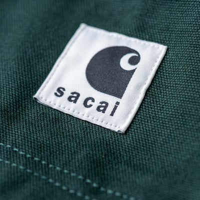Sacai x Carhartt 聯名工匠工作褲 深綠6