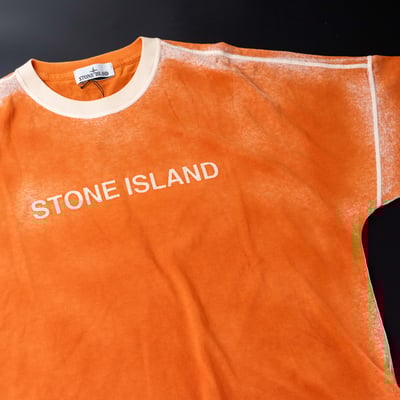 [ Stone Island ] Hand sprayed 手噴短袖 橘色4