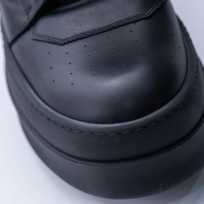 Rick Owens 主線 小牛皮 Mega Geobasket 高筒 黑色6