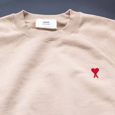 AMI PARIS 衛衣 亞麻色6