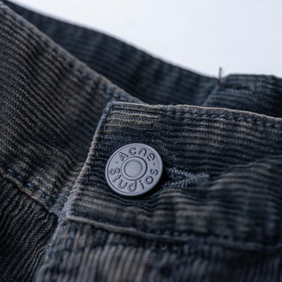 Acne Studios 1981U 燈芯絨染色長褲 黑8