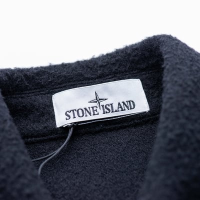 Stone Island 羊毛襯衫外套 黑8