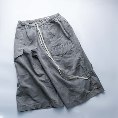 Acne Studios 織帶染色工作七分褲 灰3