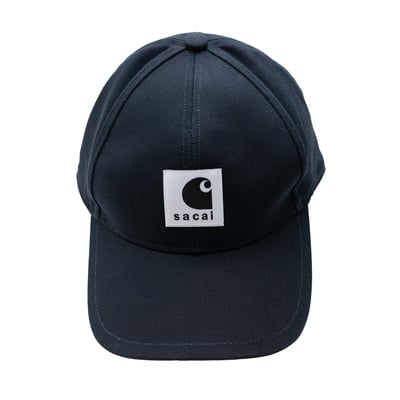 Sacai x Carhartt 聯名老帽 黑1