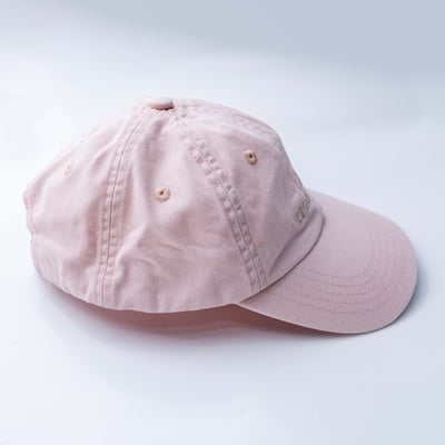 Stone Island 銀扣刺繡老帽 淡粉2