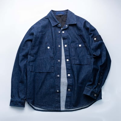 Stone Island 單寧系列 單寧襯衫外套 藍3