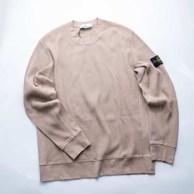 Stone Island 華夫格衛衣 沙色3