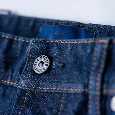 Stone Island 寬鬆水洗牛仔褲 藍8