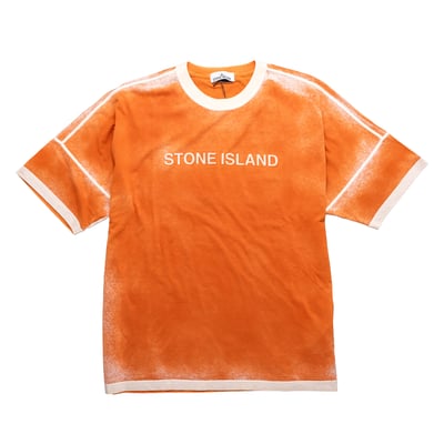 [ Stone Island ] Hand sprayed 手噴短袖 橘色1