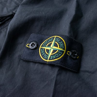 Stone Island 拉鍊襯衫外套 黑5