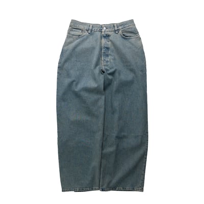 Acne Studios 2023M 超寬鬆刷色牛仔褲1