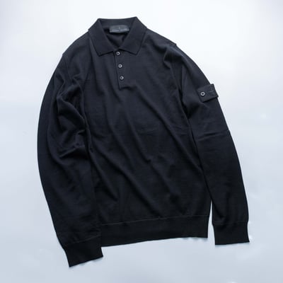 Stone Island Ghost 針織Polo衫 黑3
