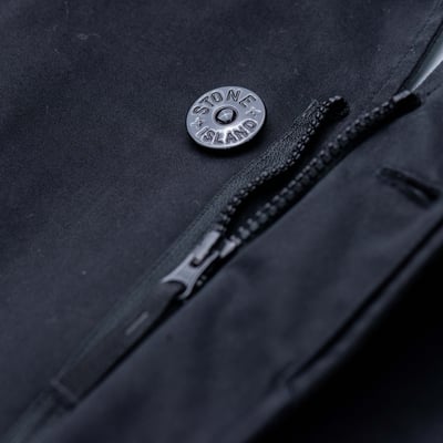 Stone Island Raso Gommato 3L 中長版大衣 黑8