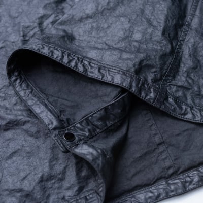 Stone Island 巴拿馬尼龍短袖襯衫 黑4