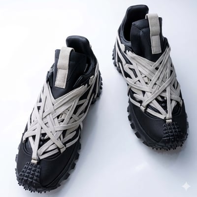 Rick Owens x Moncler Trailgrip Megalace 黑7