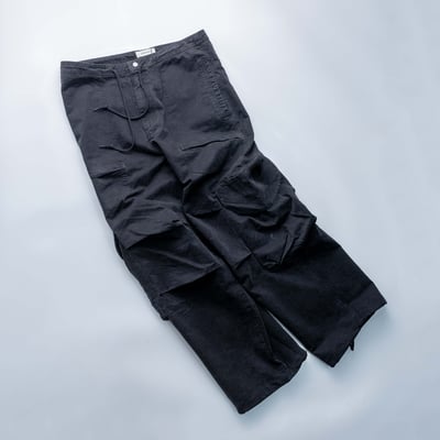 ENTIRE STUDIOS 水洗工裝寬褲 黑3