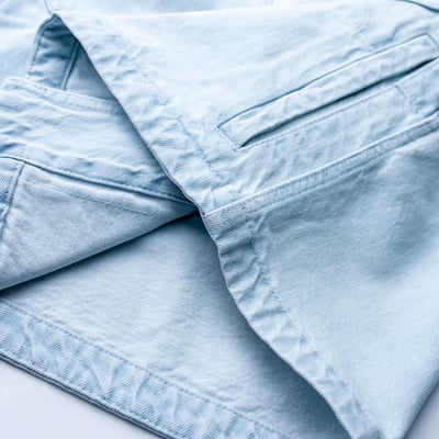 Stone Island 丹寧外套 過漂藍5