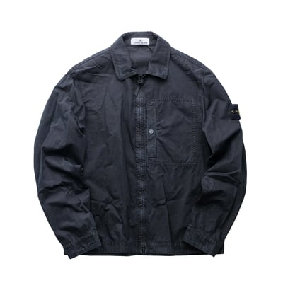 Stone Island 水洗工裝襯衫外套 黑1