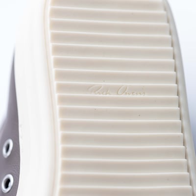 Rick Owens 主線 Ramones 白頭 小牛皮低筒 灰色8