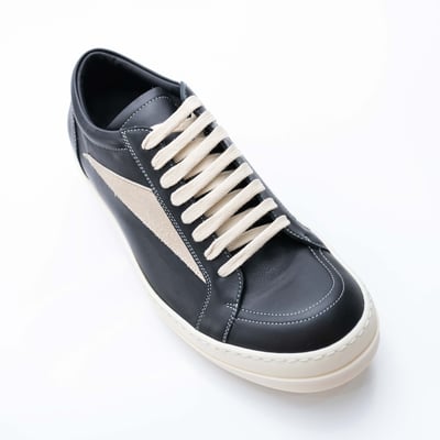 Rick Owens 主線 Vintage 侵權 小牛皮低筒 光滑皮面 黑3