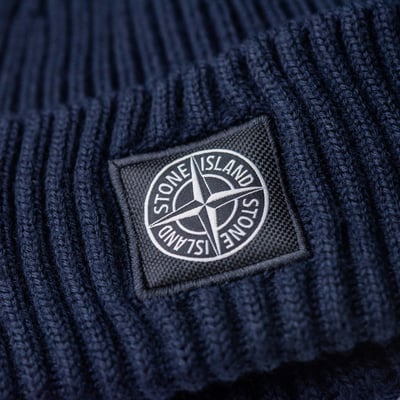 Stone Island 針織毛帽 深藍4