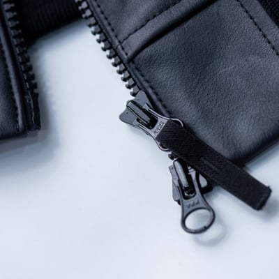 Stone Island Texture Leather 壓紋連帽皮衣 黑7