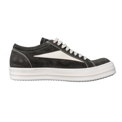 Rick Owens Vintage low 小牛皮麂皮低筒 油加利灰綠2