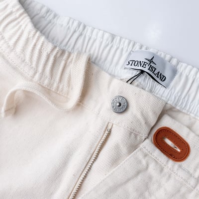 Stone Island Natural Cotton Raw 工裝放鬆長褲 米色5